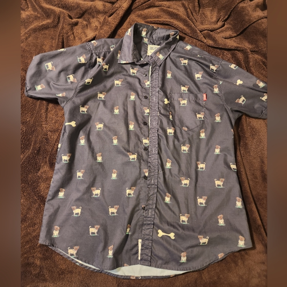 Roosevelts Pug button up